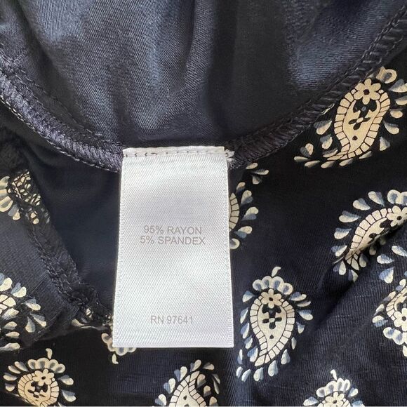 J. Jill XL Stretchy Navy Elastic Waist Skirt with side pockets - Picture 6 of 7